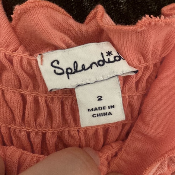 Splendid Little Girl Summer Heart Dress Peach Sherbet Size 2 - Picture 6 of 6